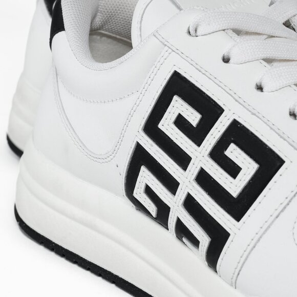 Givenchy White & Black G4 Leather Sneakers - Picture 8 of 13